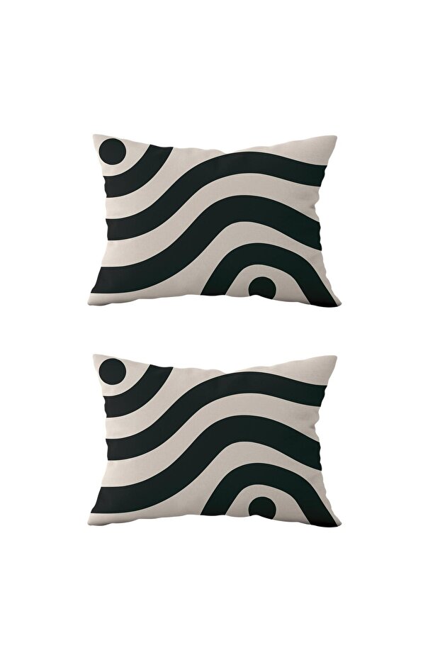 Double Sided Rectangular Throw Pillow Cover 2-Piece DS65 - 1