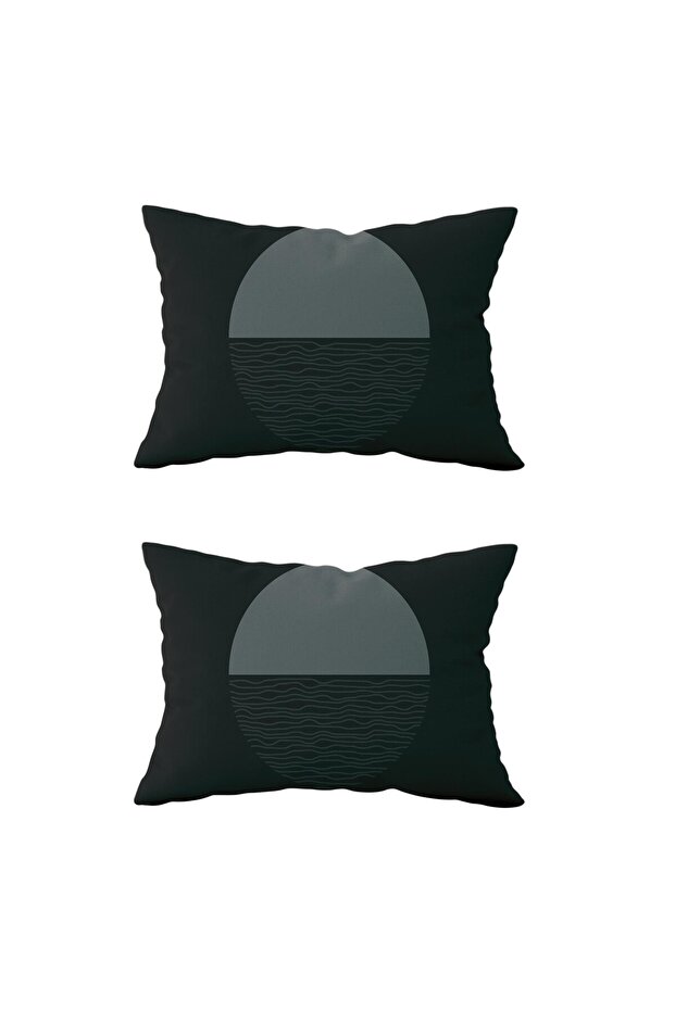 غطاء وسادة مستطيل مزدوج الجوانب 2 قطعة DS27 - 1