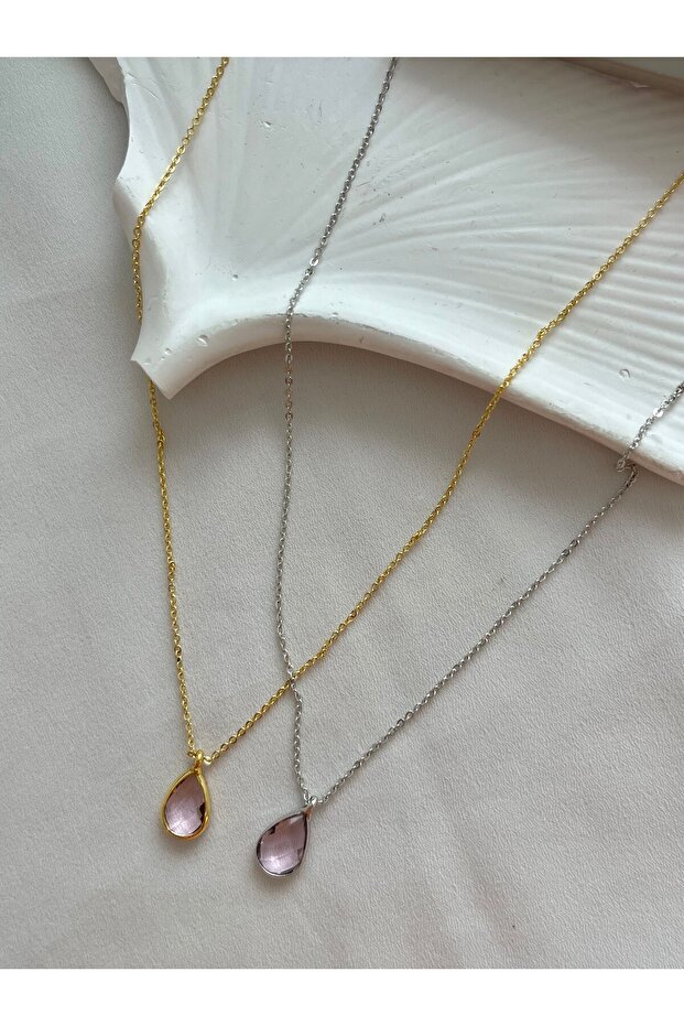 Damla Taş Detaylı Kolye - 2