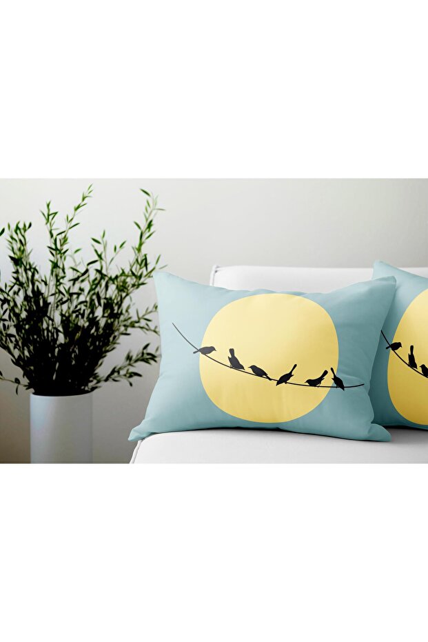 2 قطعة DS103 - غطاء وسادة مستطيل مزدوج الجوانب - 2