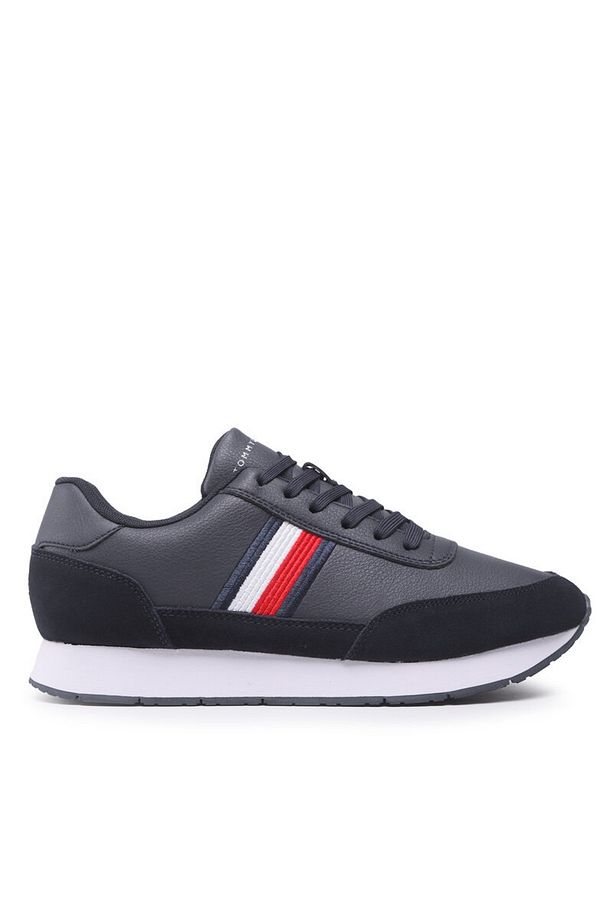 Tommy Hılfıger Core Eva Runner Corporate Lea Erkek Ayakkabı Fm0fm04397-dw5 - 1