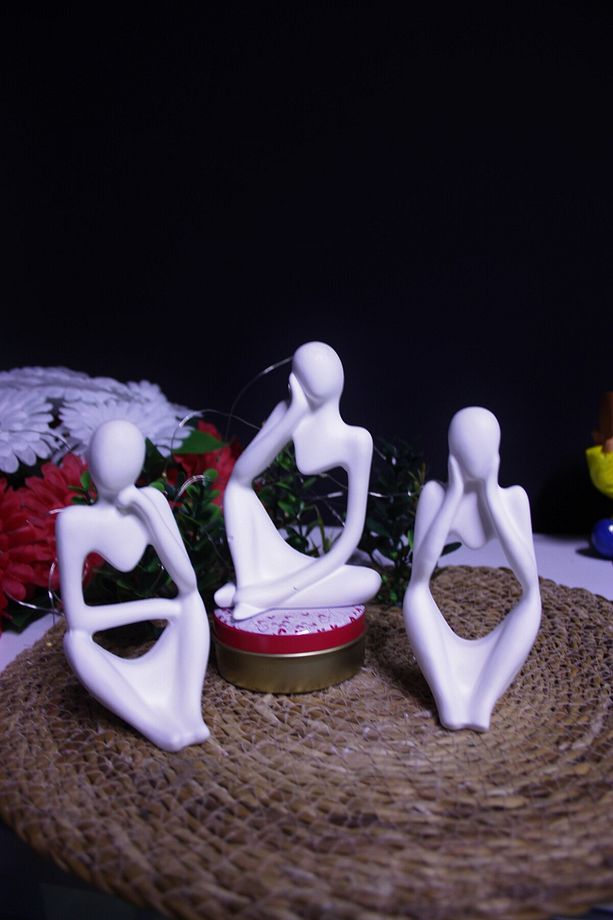 3'Lü İskandinav Düşünür Biblo Set - 5