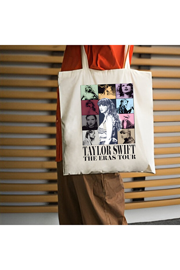 Taylor Swift Eras Tour Design Canvas, Rips Cloth Bag, Shoulder Bag, Thick Tote Bag, Pinterest Bag