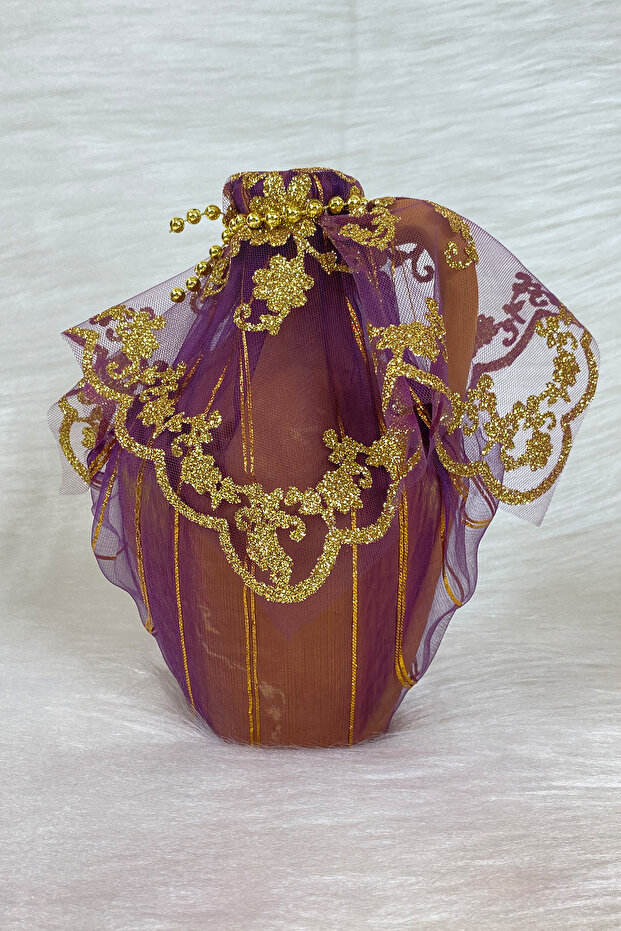 Purple Test, Bride Groom Henna Night Test with Ornament, Wedding Henna Cube, Soil Test