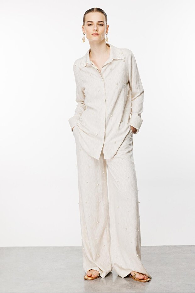 Modailgi  Serpme İncili Tunik Taş - 4