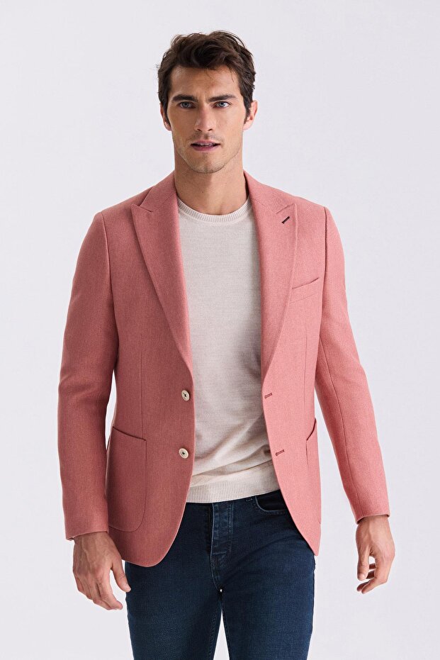 Puppy Slim Fit Pointed Collar Summer Sports Jacket