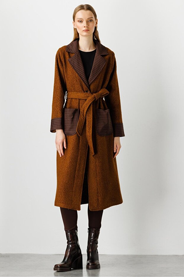 Modailgi Kapitone Detaylı Uzun Kap Taba - 3