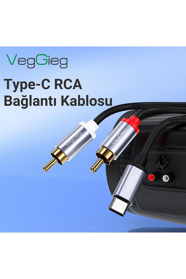 Usb Type-c To 2 Rca Ses Kablosu 1.5 Metre - 4