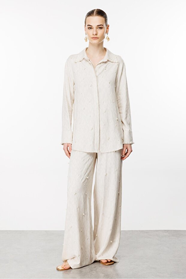 Modailgi  Serpme İncili Tunik Taş - 1