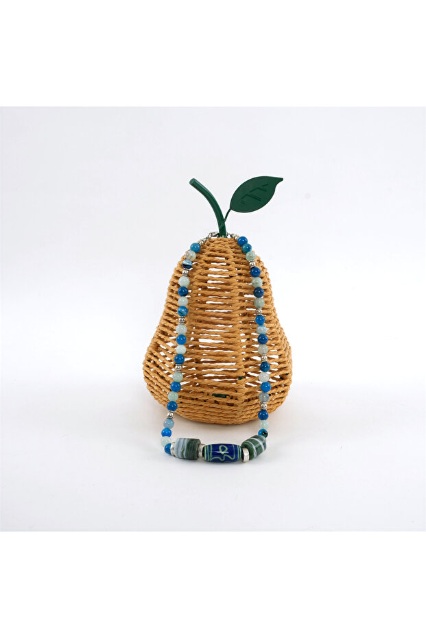 Mavi Etnik Kolye - 2