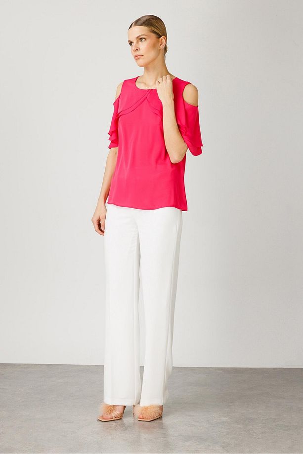 Modailgi  Volanlı Bluz Pembe - 3