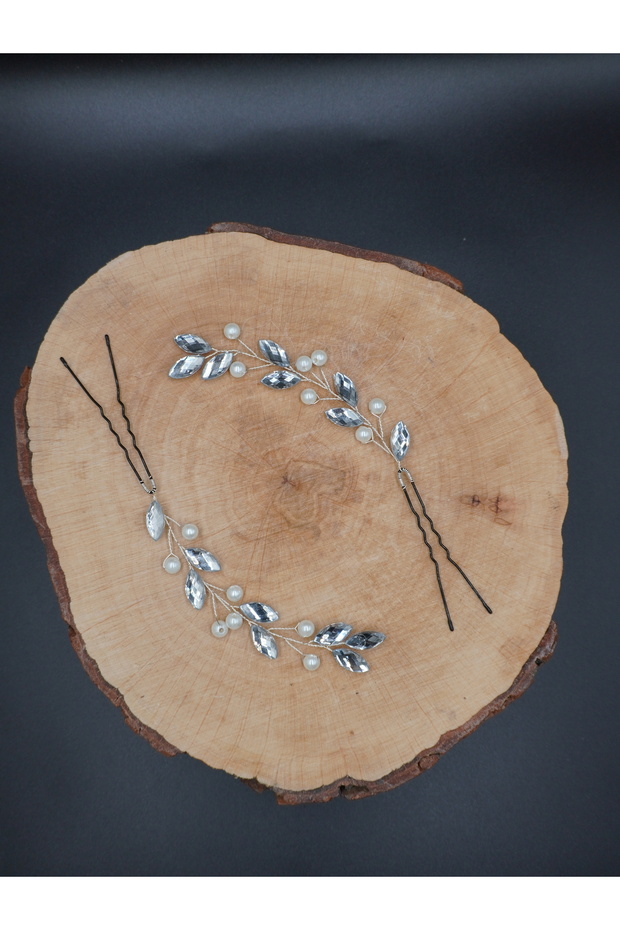 Fully Handmade Stylish And Elegant Wedding And Engagement Bridal Crown And Hair Accessory
