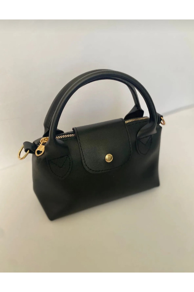 чорна маленька сумка через плече - 1