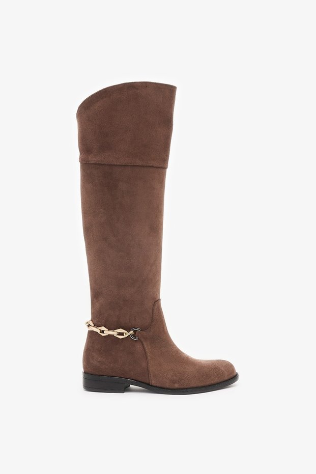 Terra Brown Genuine Leather Women's Boots