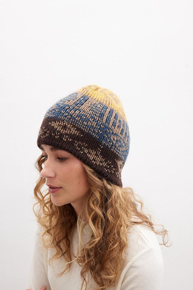 Harmony Beanıe Etnik Desen Kadın Triko Bere - Multi - 3