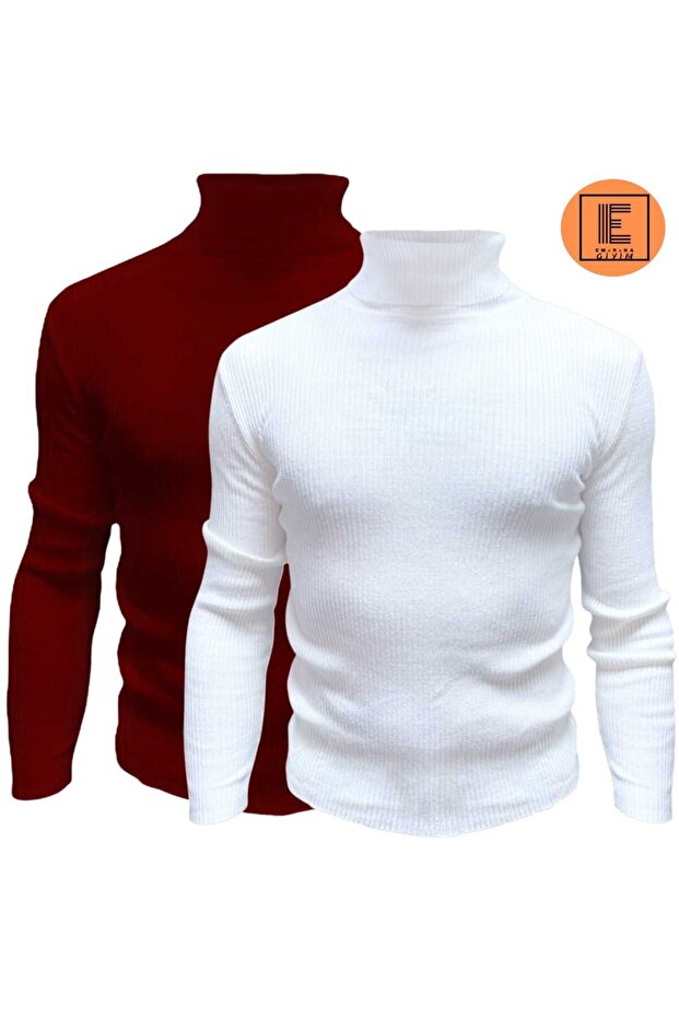 2-piece turtleneck turtleneck sweater