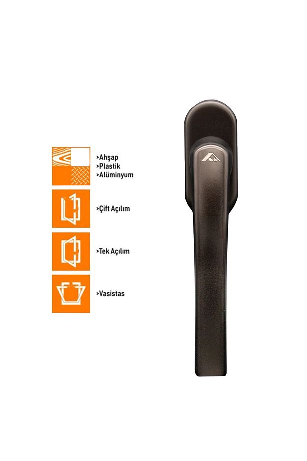 Line Secustik Siyah Pvc Pimapen Pencere Kolu - 1