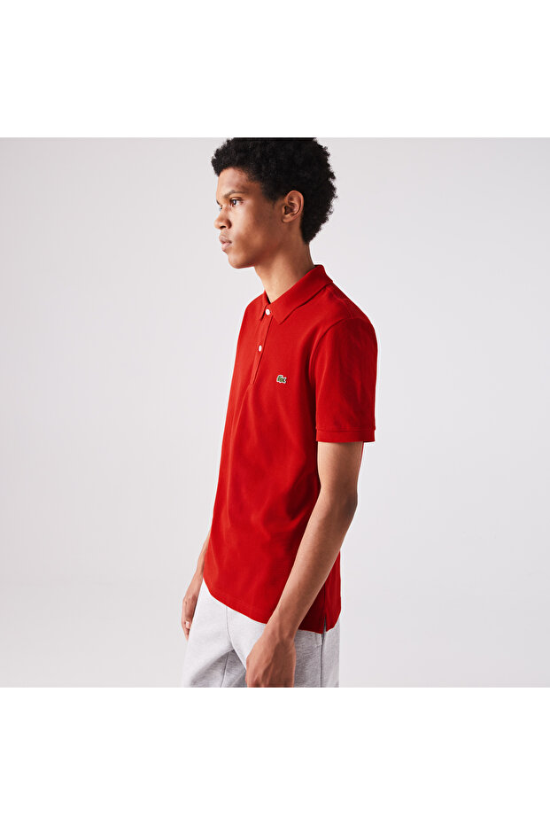 L.12.12 Erkek Slim Fit Kırmızı Polo - 6