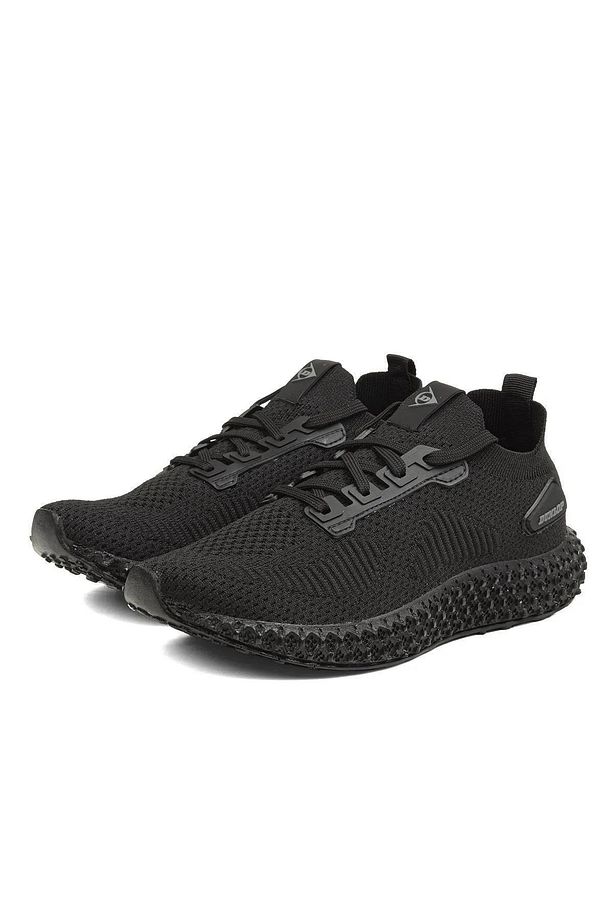 Orthopedix 1855 Siyah Anatomik Fileli Kumaş Erkek Bağcıklı Sneaker Spor Ayakkabı - 3