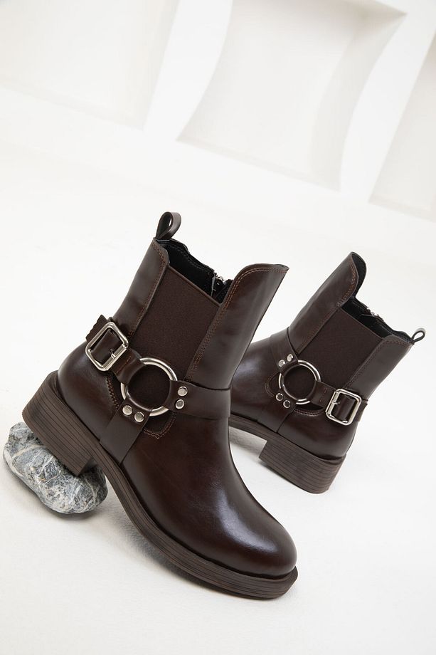 Kahve Kadın Bot & Bootie 19742 - 2