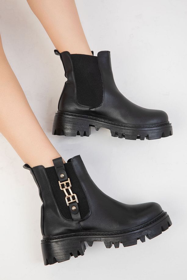 Siyah Kadın Bot & Bootie 19679 - 4