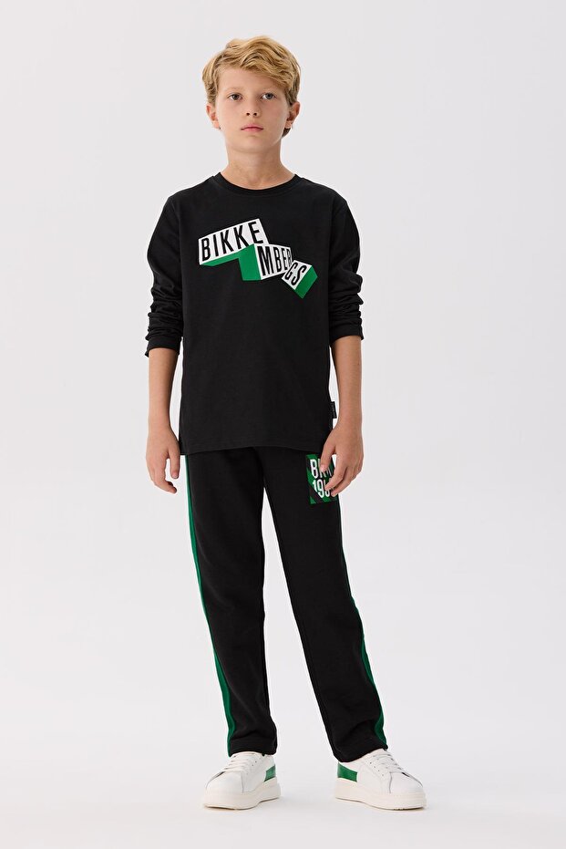 تي شيرت أسود للأولاد من BG Store