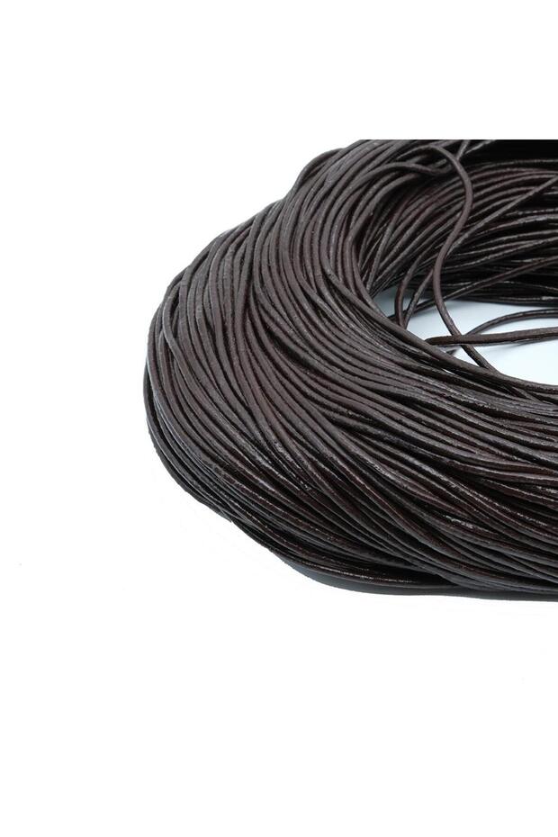 Paracord Accessory Bracelet and Hobby Genuine Snake Skin Leather Cord 2 mm 5 Meters Brown