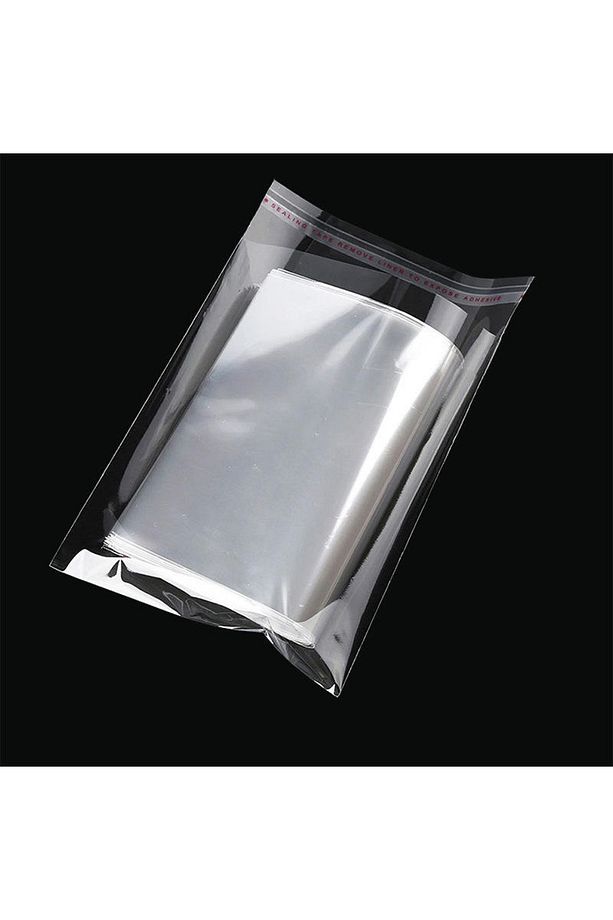 10x15cm Yapışkanlı Poşet, Jelatin Bantlı Torba, Şeffaf Yapışkanlı Torba, 100 Adet - 5