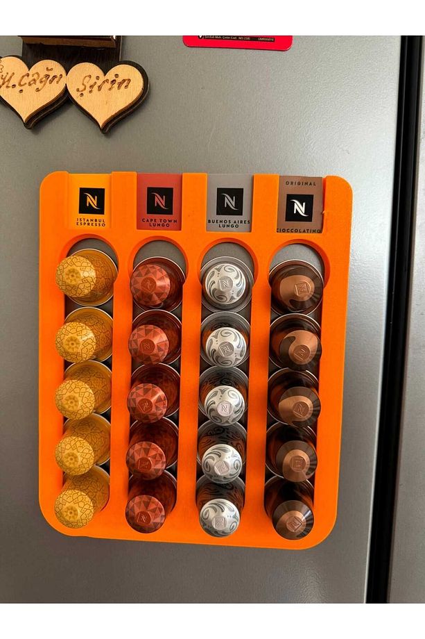 Kapsül Kahve Standı Buzdolabı Için Mıknatıslı 20 Kapsül Nespresso Kapsül Tutucu - 2