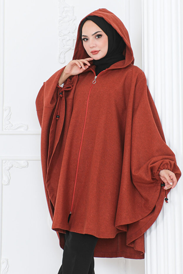 Kapişonlu panço - 2