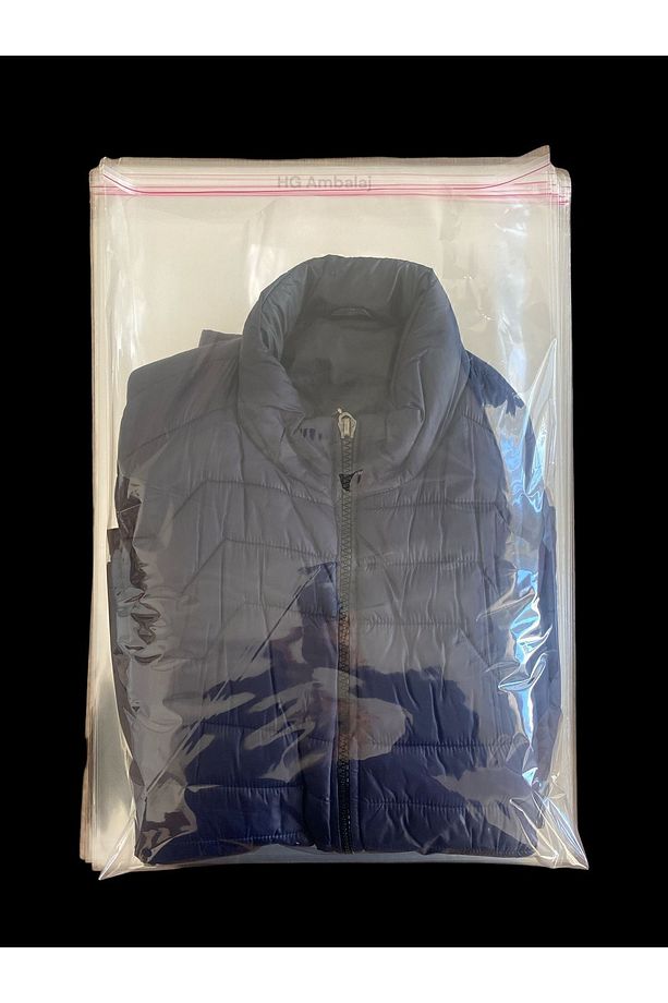 20 Adet 40*60 Cm Bantlı Yapışkanlı Opp Jelatin Poşet, Şeffaf Poşet ( 40x55 5) - 2