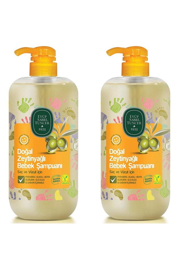 Doğal Zeytinyağlı Bebek Şampuanı 600 ml 2 Adet - 1