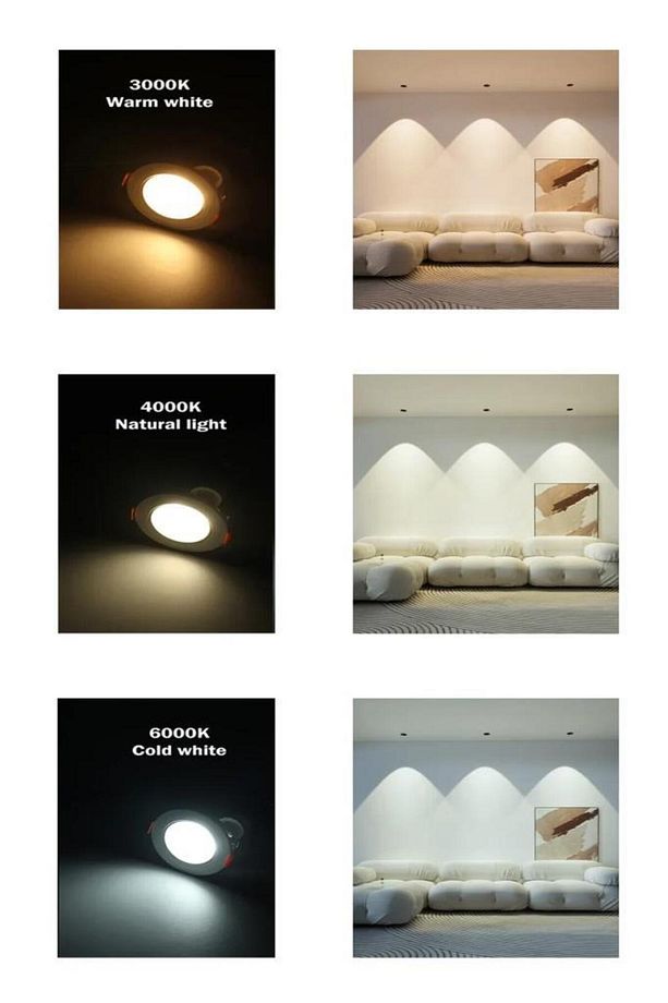 4W (45W) Led Spot Ampul Sarı 3000K - 6 Adet Avize Çanak Lamba - 7