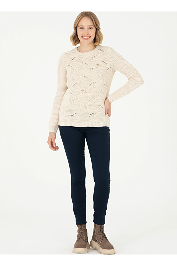 U.S. Polo Assn. Kadın Bisiklet Regular Fit Kazak DART DMLS - 4