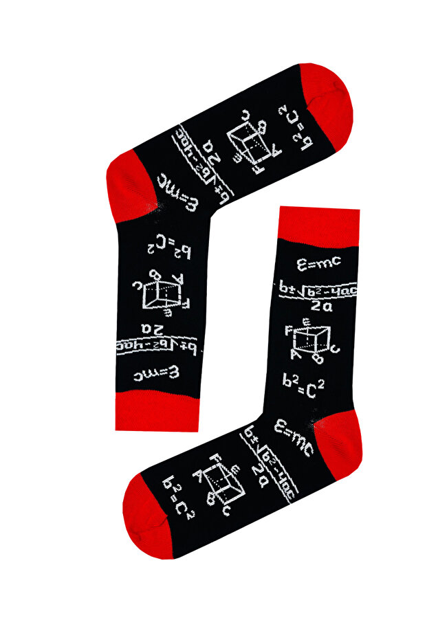 Mathematical Formulas Patterned Socks - 1