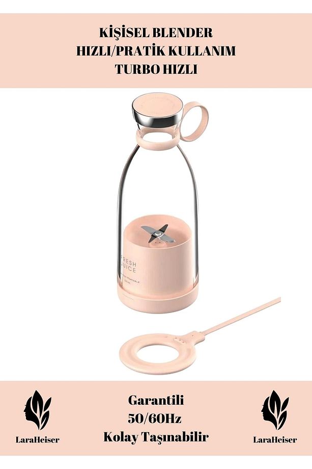 Premium Taşınabilir Blender USB Şarj Edilebilir Mini Meyve Suyu Mikseri - 1