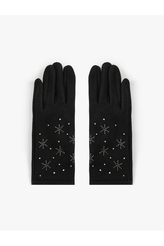 Stone Embroidered Gloves