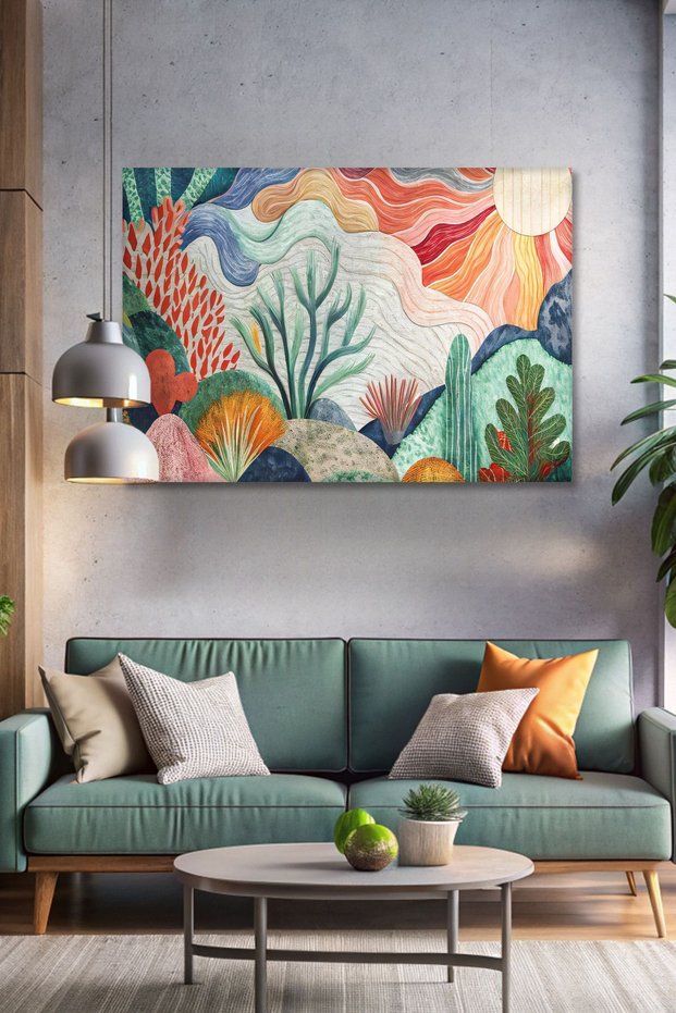 Modern Abstract Art Colorful Canvas Painting - Wall Painting - Canvas Painting - Wall Decor
