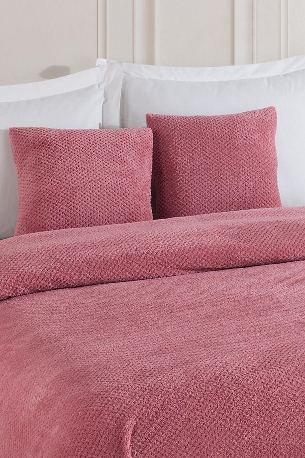 Softy Çift Kişilik Yatak Örtüsü | Wellsoft Battaniye 220 X 230cm 2 Adet Kırlent Kılıfı 45x45cm - 4