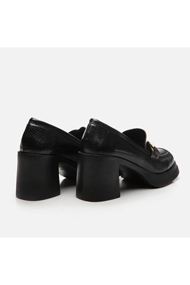Czarne damskie mokasyny - 6