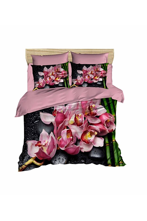 Orchid Harness 3D Digital Double Duvet Cover Set