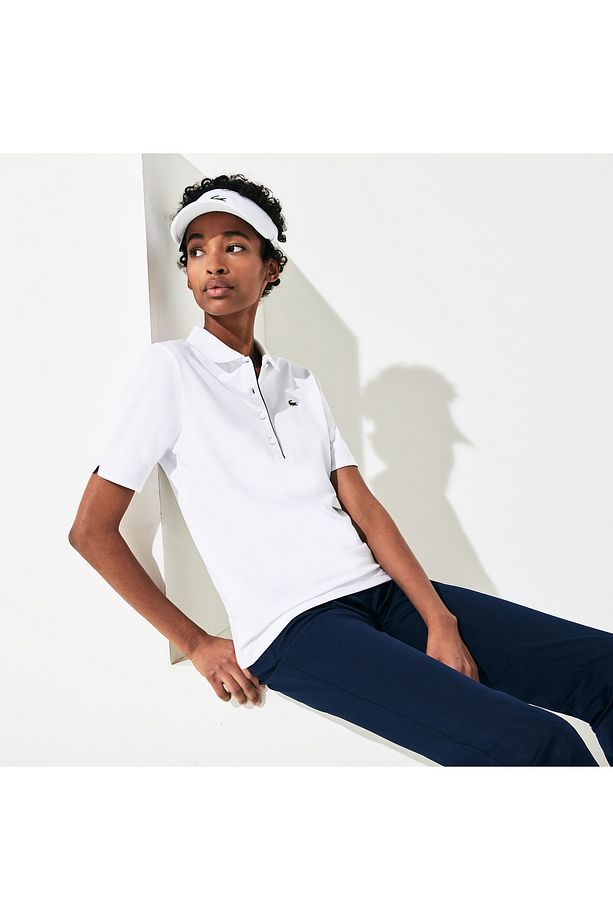 Kadın Slim Fit Beyaz Polo - 2