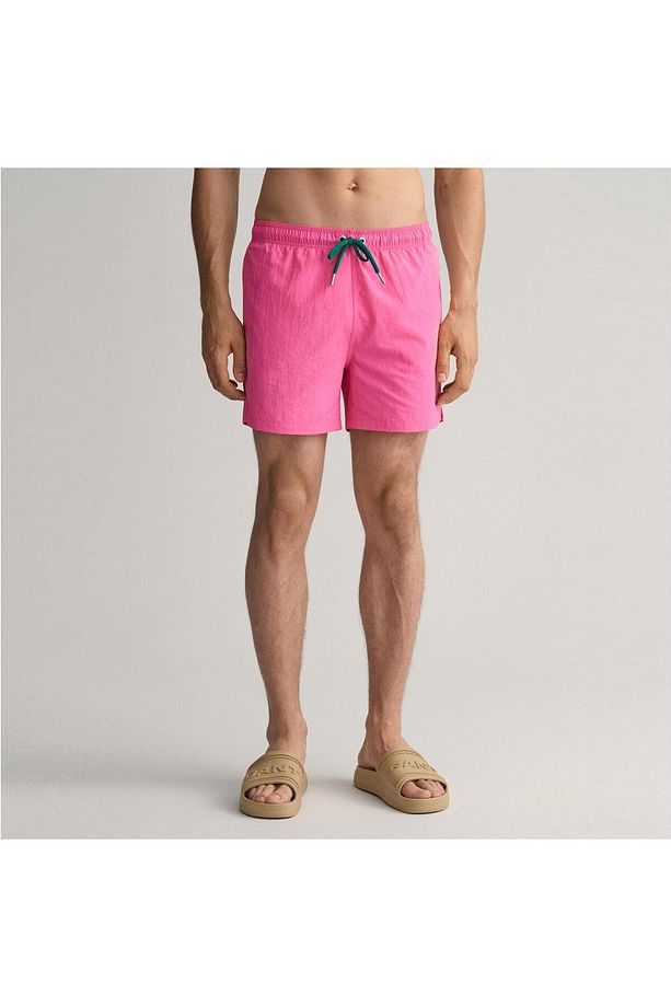 Erkek Pembe Classic Fit Mayo Şort - 4