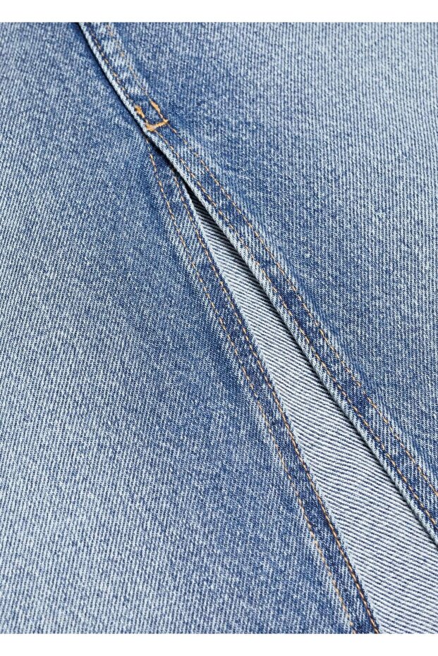 Uzun denim etek - 6