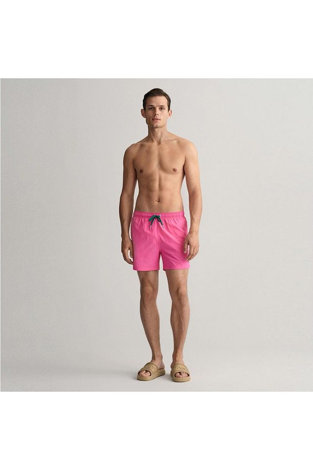 Erkek Pembe Classic Fit Mayo Şort - 1