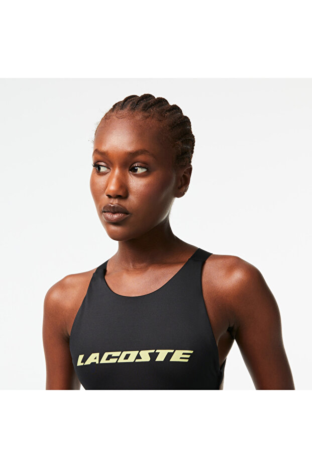 Kadın Baskılı Siyah Mayo - 2