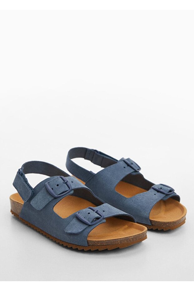 Tokalı deri sandalet - 1