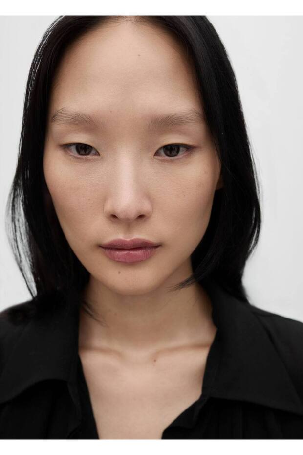 Halbtransparentes Hemd mit Bindedetail - 6