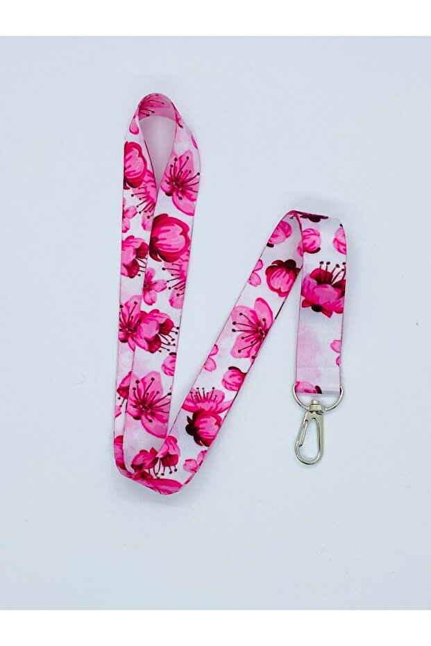 Flower Themed Neck Lanyard Card Holder