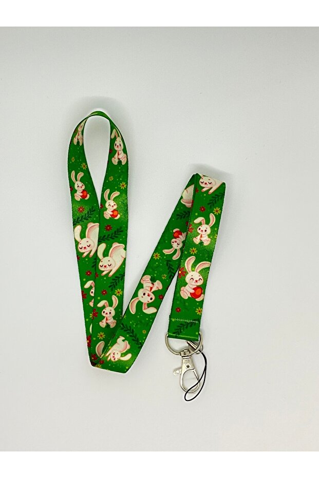 Cute Rabbit Themed Neck Lanyard Card Holder
